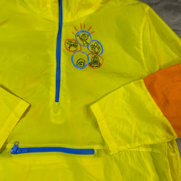 Disney Parks Pixar “Inside Out’ Windbreaker Yellow Size Adult - Picture 3 of 10